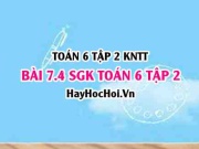 Bài 7.4 SGK Toán 6 tập 2 Kết nối tri thức